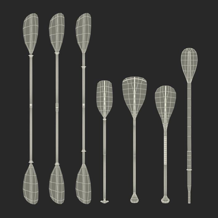 3D Paddles Collection model