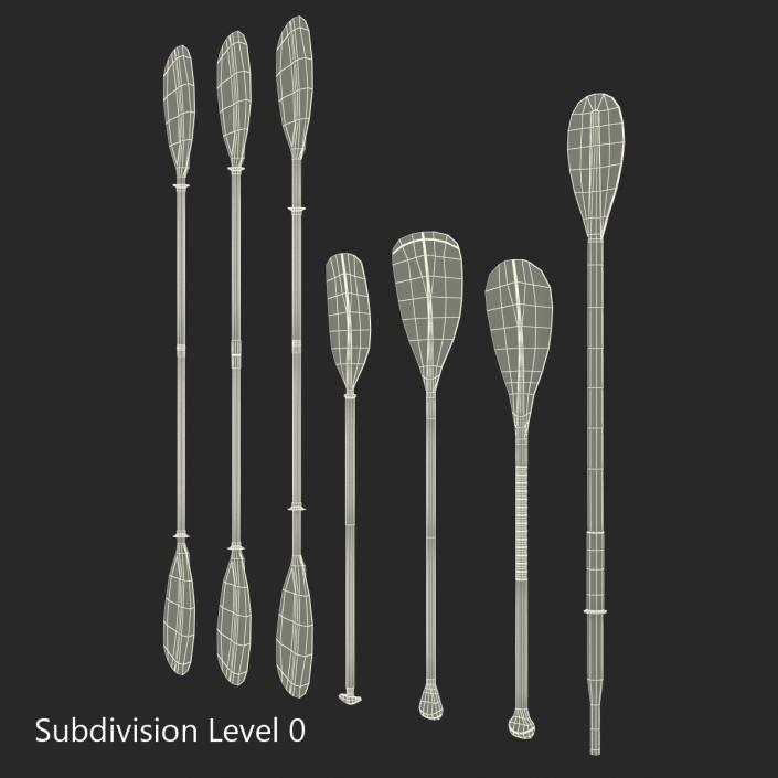 3D Paddles Collection model