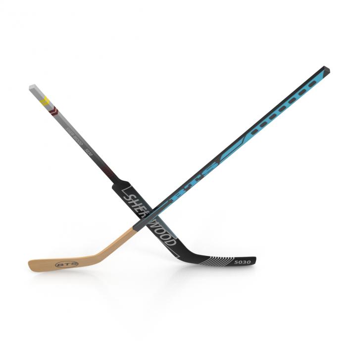 Hockey Sticks Collection 3D model