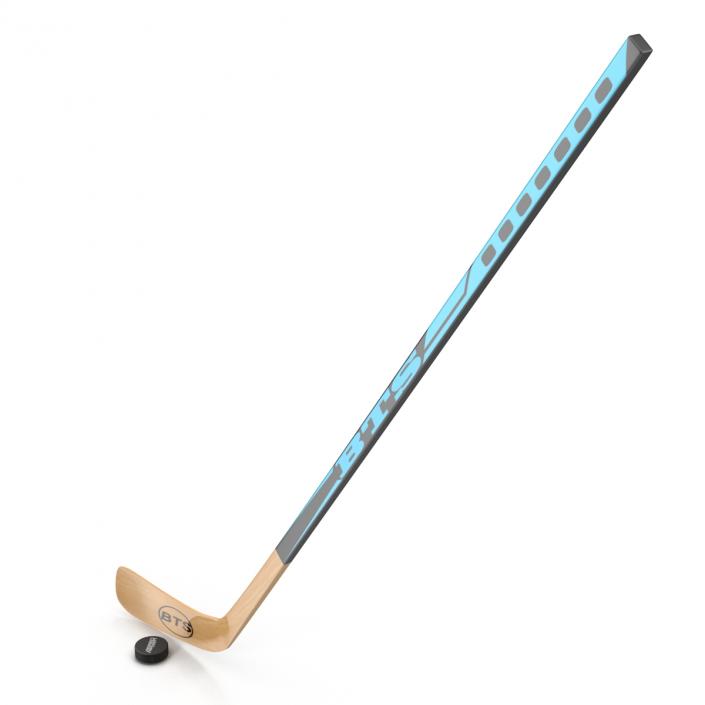 3D Hockey Stick and Puck