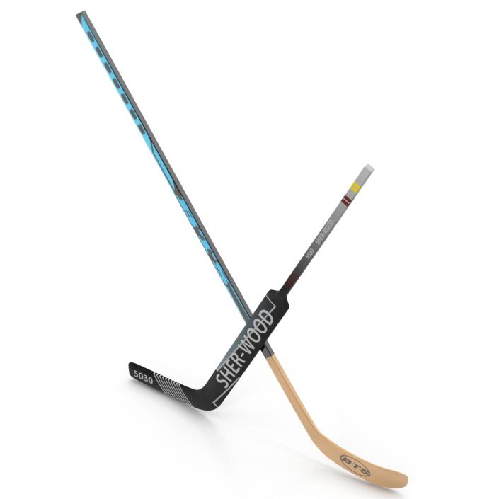 Hockey Sticks Collection 3D model