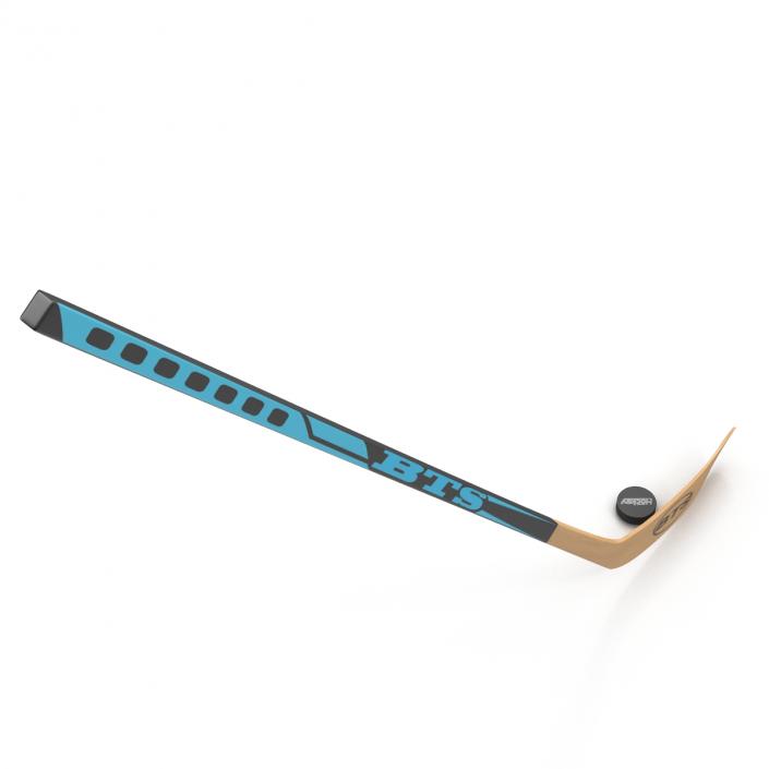 3D Hockey Stick and Puck