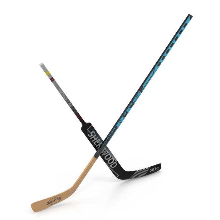 Hockey Sticks Collection 3D model