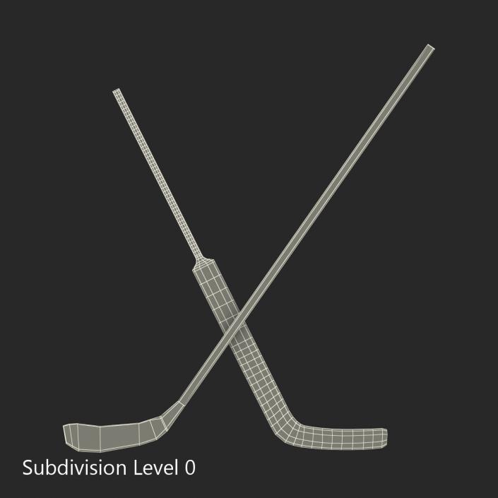 Hockey Sticks Collection 3D model