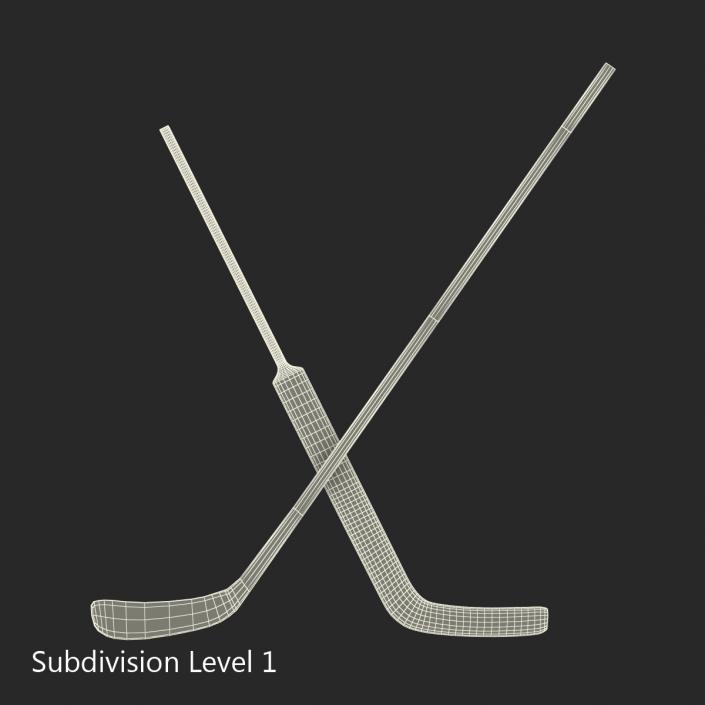 Hockey Sticks Collection 3D model