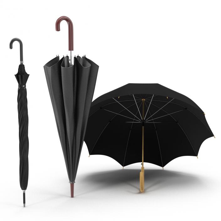 3D model Umbrellas Collection