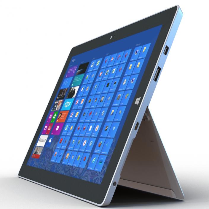 3D Microsoft Surface 3 Tablet