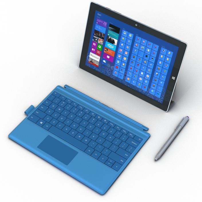 3D Microsoft Surface 3 Rigged