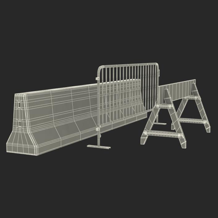 Road Barriers Collection 3D model