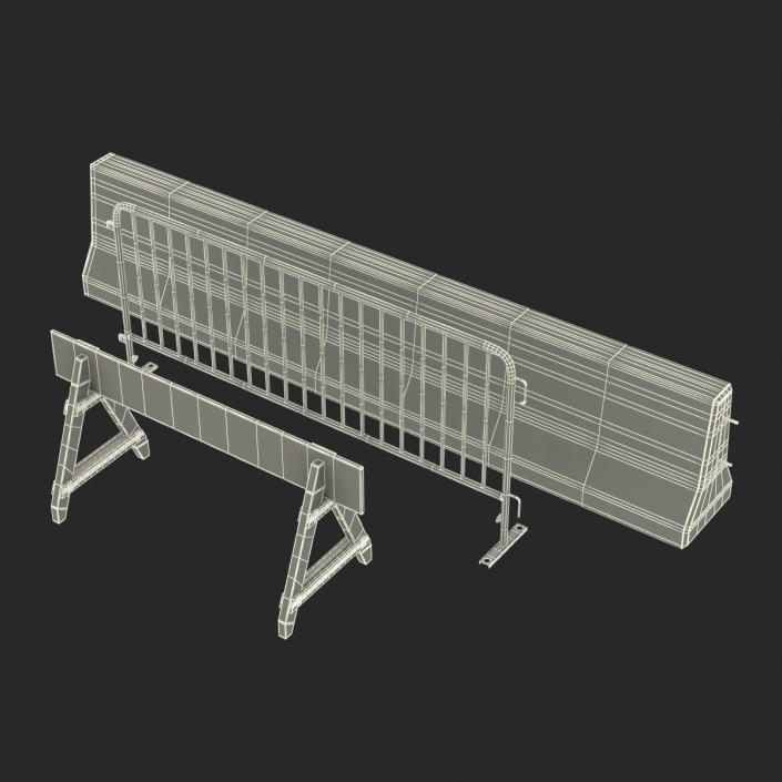 Road Barriers Collection 3D model