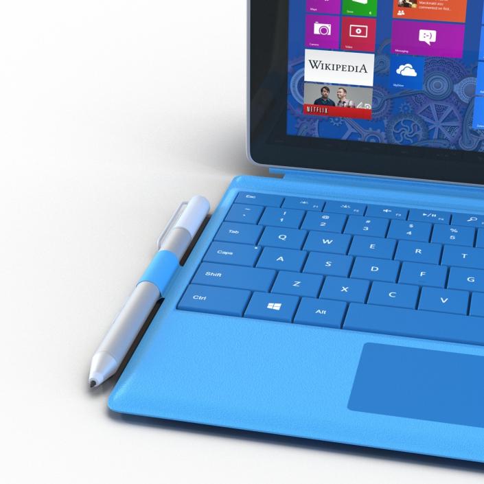 3D Microsoft Surface 3 Rigged