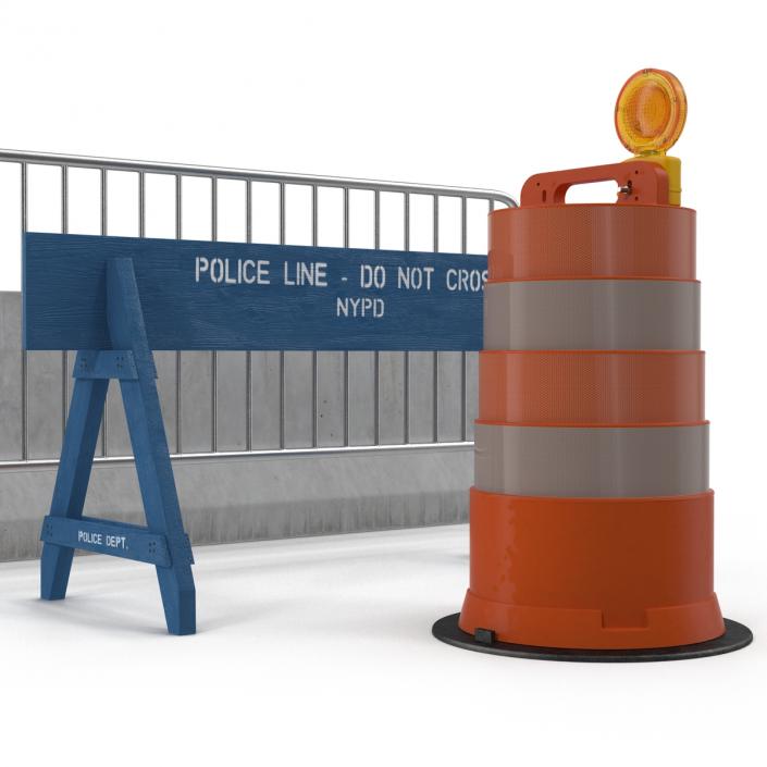 3D Road Barriers Collection 2