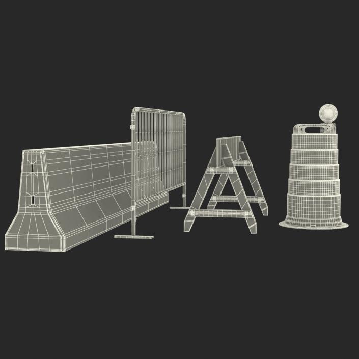 3D Road Barriers Collection 2