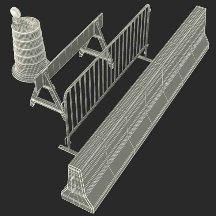 3D Road Barriers Collection 2