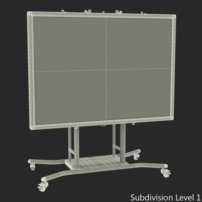 3D model Interactive Whiteboard Mobile Stand