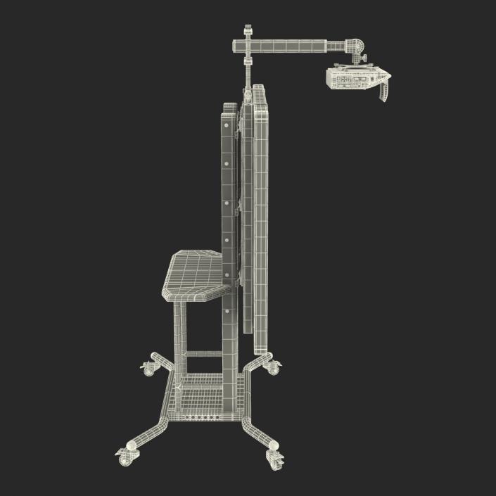 Interactive Whiteboard Mobile Stand Set 3D model