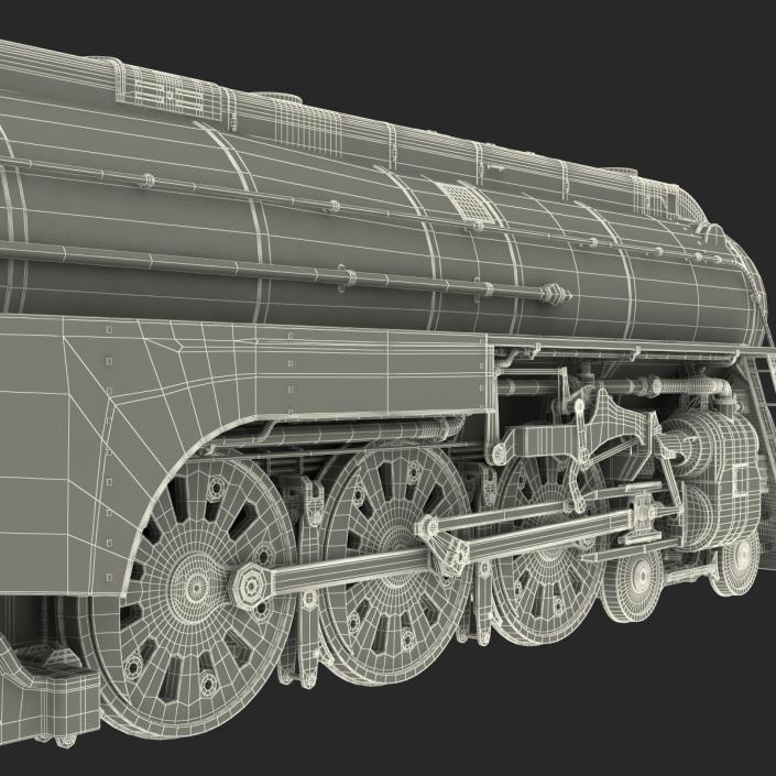 3D NYC Dreyfuss Hudson Steam Locomotive