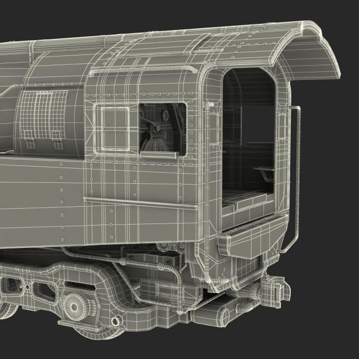 3D NYC Dreyfuss Hudson Steam Locomotive