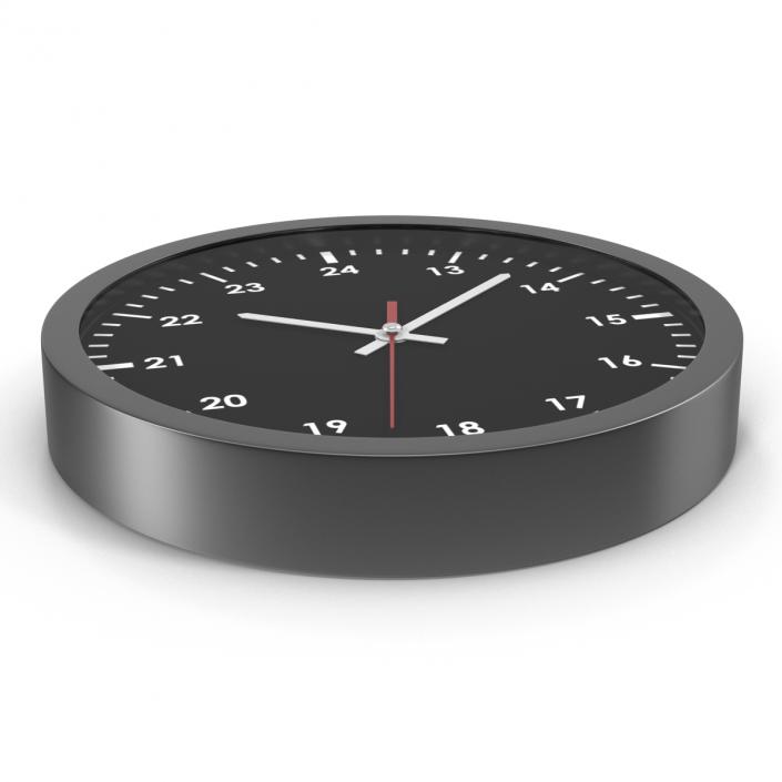 3D Office Clock Black model