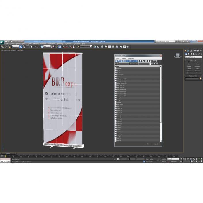Banner Stand 2 3D model