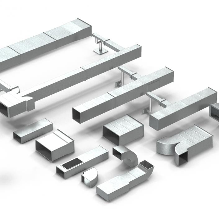 3D model Air Conditioning Ducting Collection