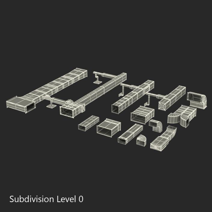 3D model Air Conditioning Ducting Collection