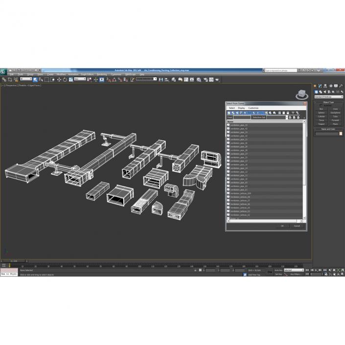 3D model Air Conditioning Ducting Collection