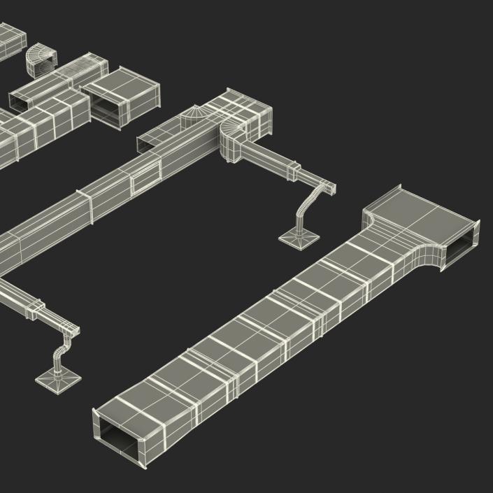 3D model Air Conditioning Ducting Collection