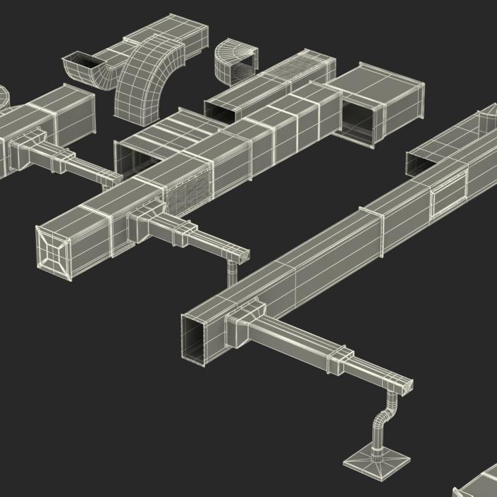 3D model Air Conditioning Ducting Collection