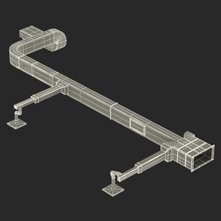 3D Air Conditioning Ducting 2