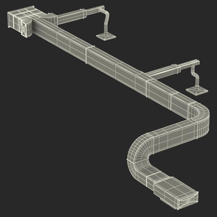 3D Air Conditioning Ducting 2