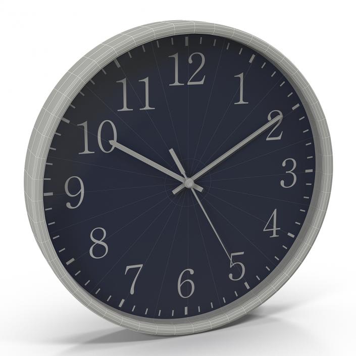 Office Clock 2 Blue 3D model