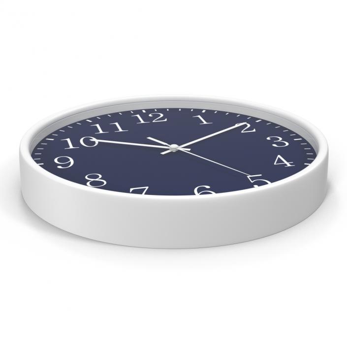 Office Clock 2 Blue 3D model