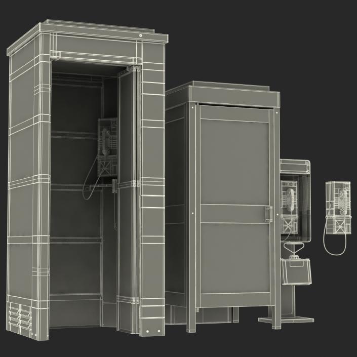 3D Public Phones Collection 2