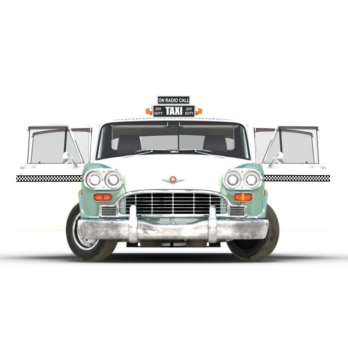 Checker Taxicab 1982 Rigged 3D