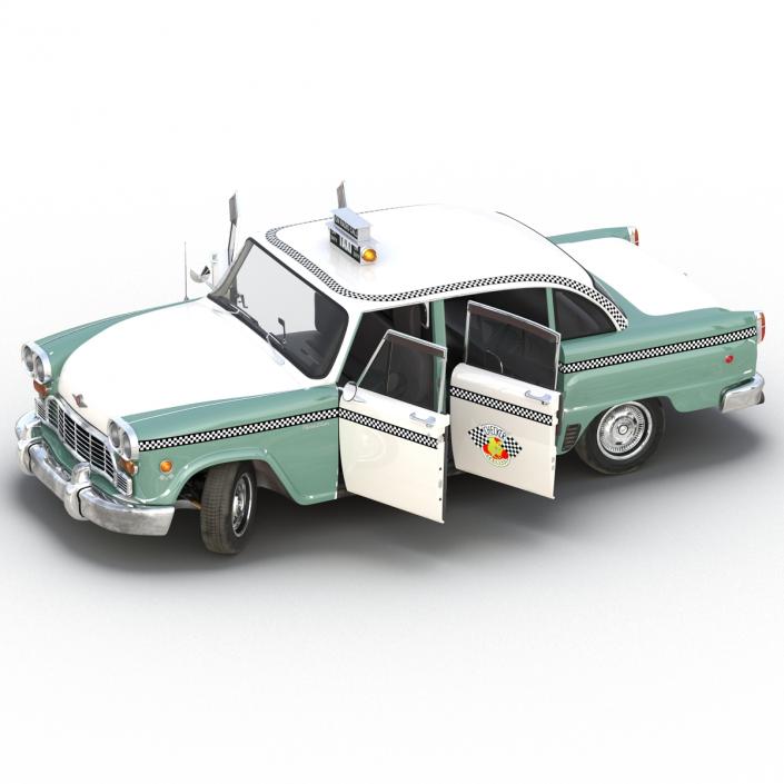 Checker Taxicab 1982 Rigged 3D