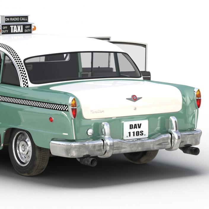 Checker Taxicab 1982 Rigged 3D