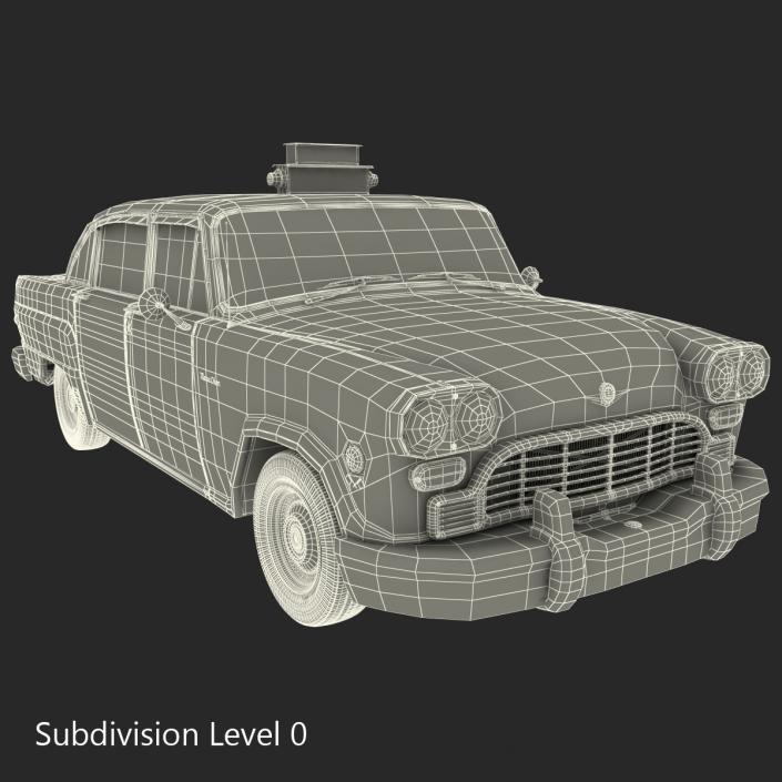 Checker Taxicab 1982 Rigged 3D