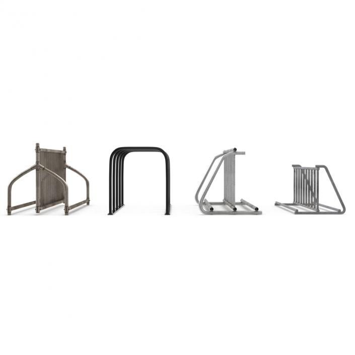 3D Bike Racks Collection