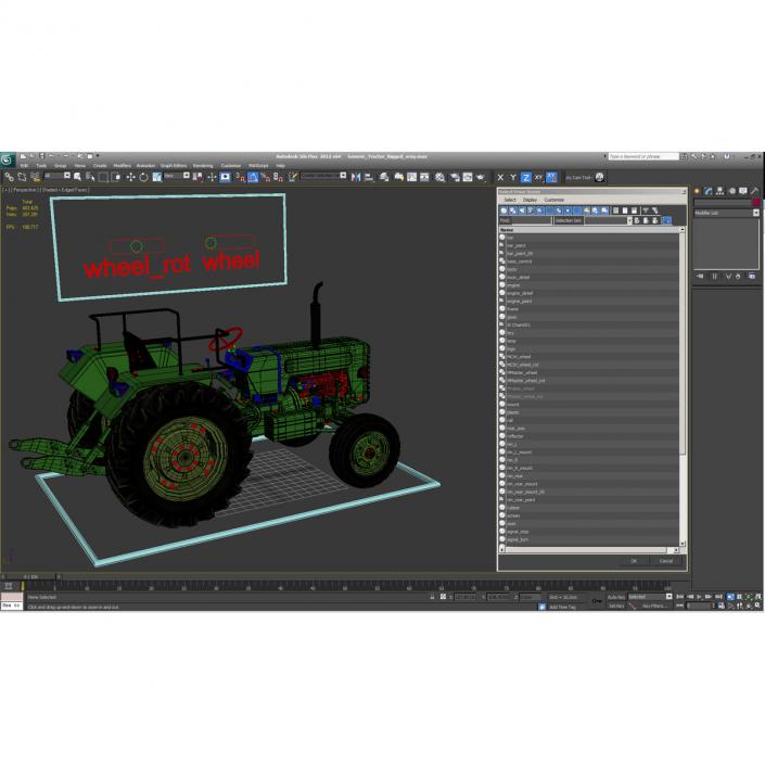 Generic Tractor Rigged 3D