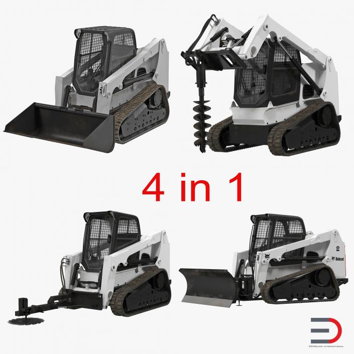 Compact Tracked Loaders Collection 3D model