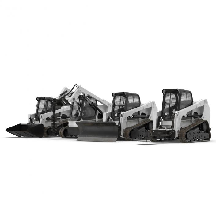 Compact Tracked Loaders Collection 3D model