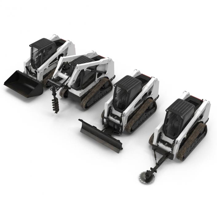 Compact Tracked Loaders Collection 3D model