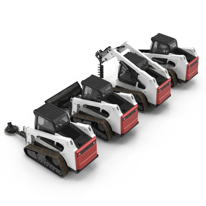 Compact Tracked Loaders Collection 3D model