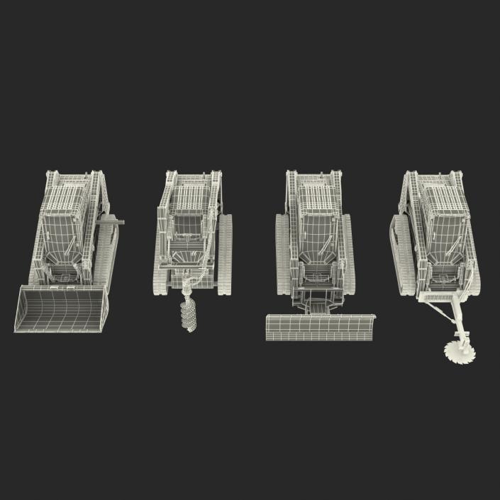 Compact Tracked Loaders Collection 3D model