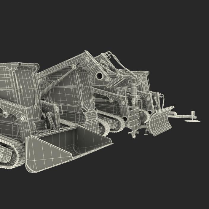 Compact Tracked Loaders Collection 3D model