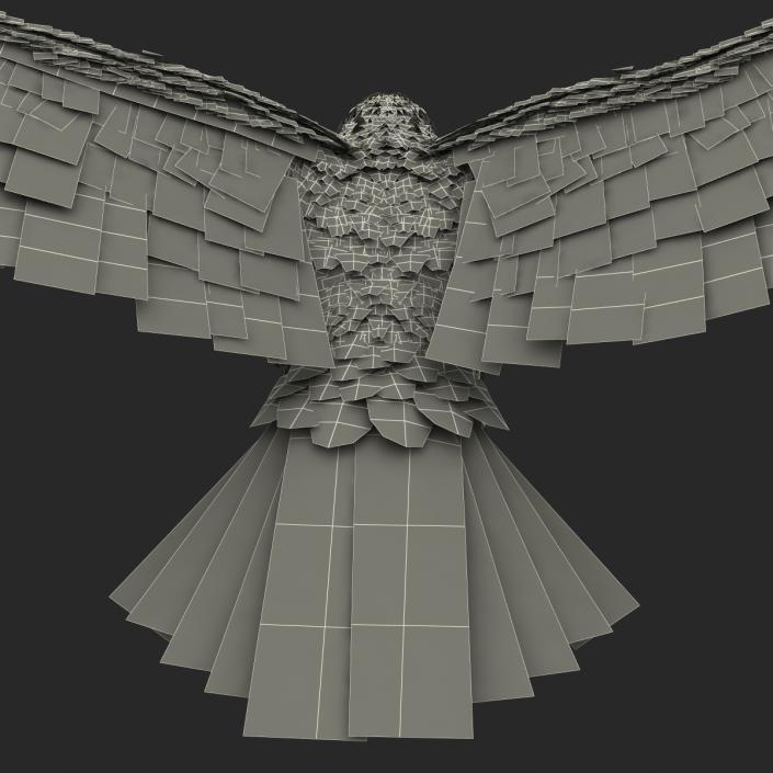 3D Imperial Eagle Pose 7