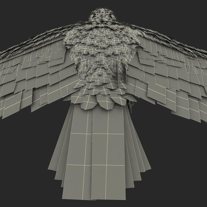 3D Imperial Eagle Pose 4