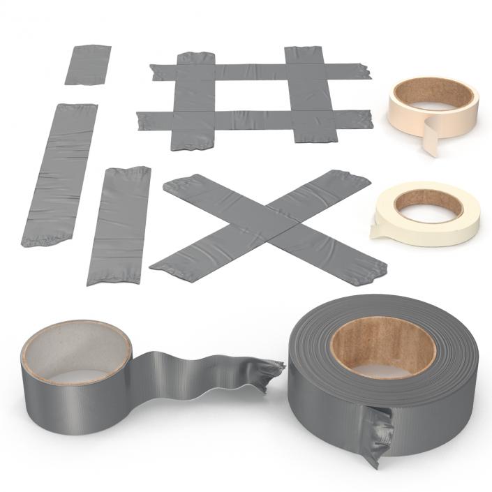 3D Duct Tapes Collection 2 model