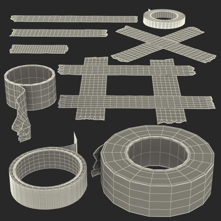 3D Duct Tapes Collection 2 model